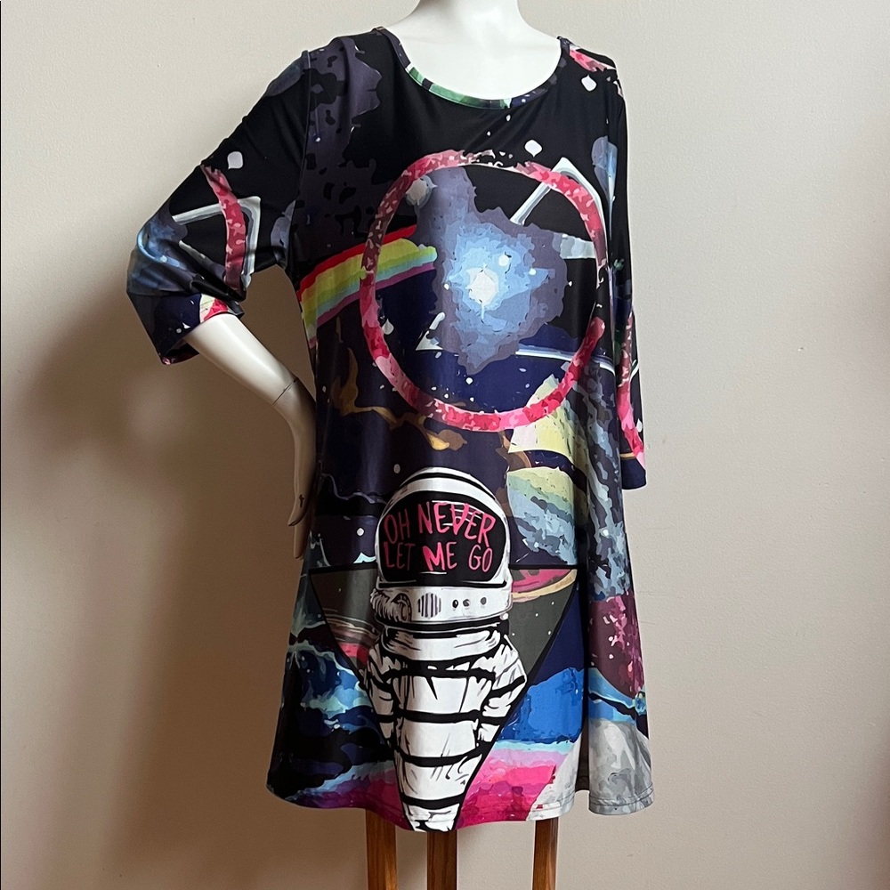 U dear Astronaut Graphic Mini Dress bold unique